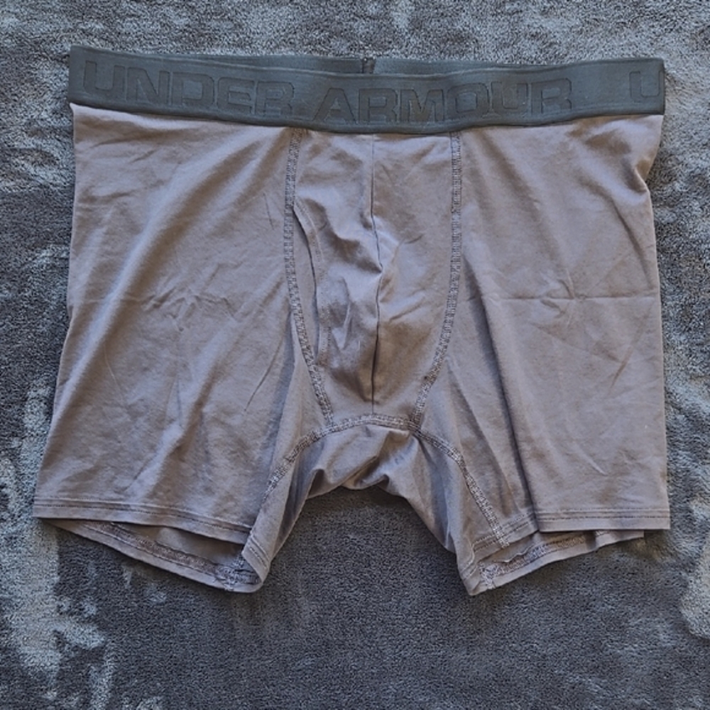 Under Armour Gray Boxer Briefs Stretchy Comfort